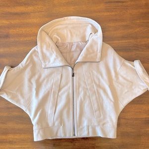 Blush pink wool short sleeve jacket Size S